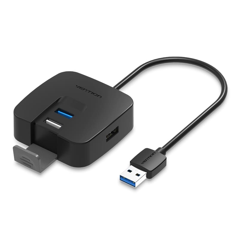 HUB 4 ports USB 2.0/3.0 0,15M noir