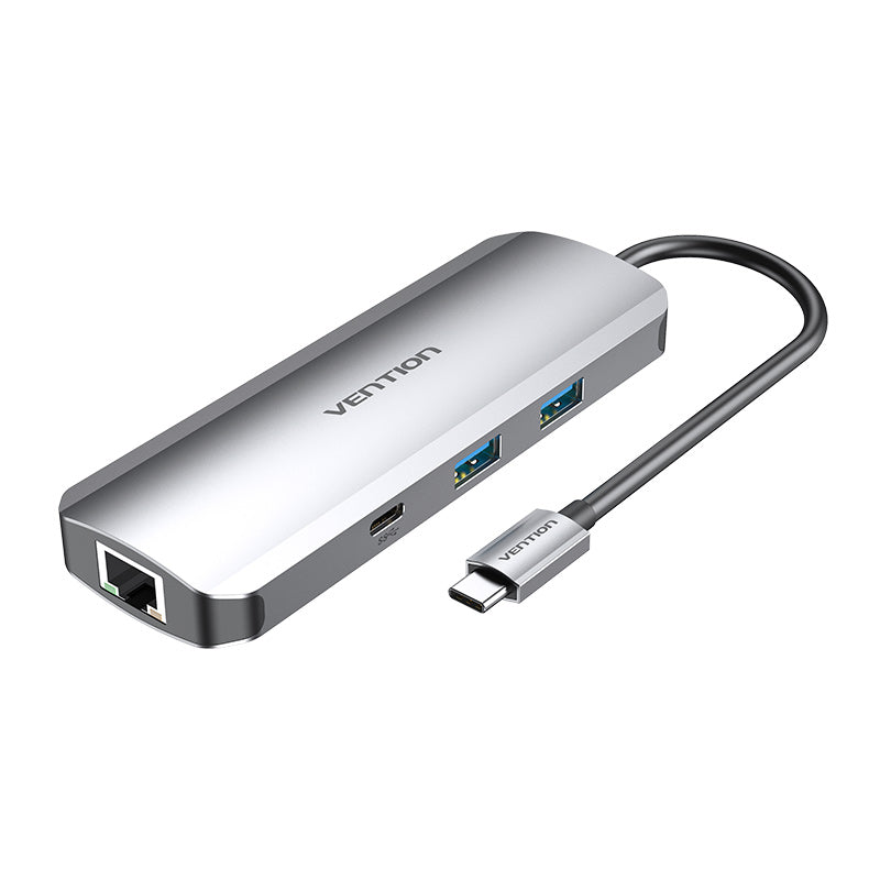 USB C Hub USB C zu HDMI 4K VGA PD RJ45 3,5 mm USB 3.0 Dock