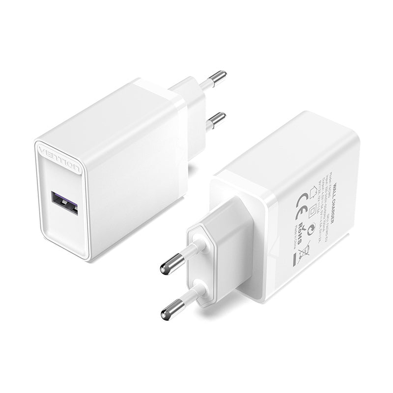 Vention 1-Port USB Wall Charger 22.5W EU-Plug