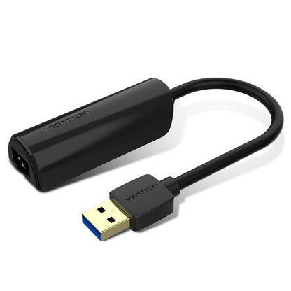 VENTION 速卖通 USB 3.0 Black USB 3.0 to Gigabit Ethernet Adapter ABS Type Black 0.15m