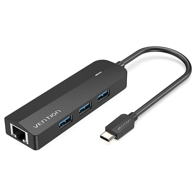 Vention 5-in-1 USB-C Gigabit Ethernet Hub - 3 USB 3.0 Ports