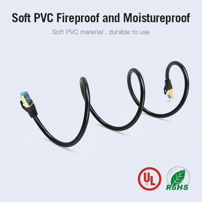 Vention Cat.7 SFTP Patch Cable 0.75/1/1.5/2/3/5/8/10/12/15/20/50M Black