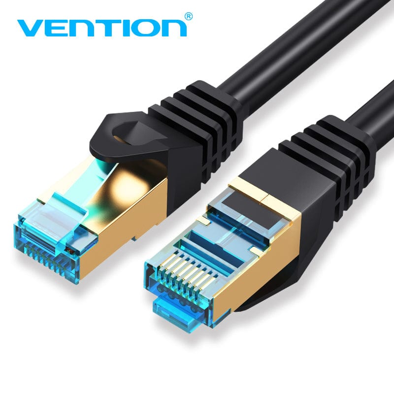 Vention Cat.7 SFTP Patch Cable 0.75/1/1.5/2/3/5/8/10/12/15/20/50M Black