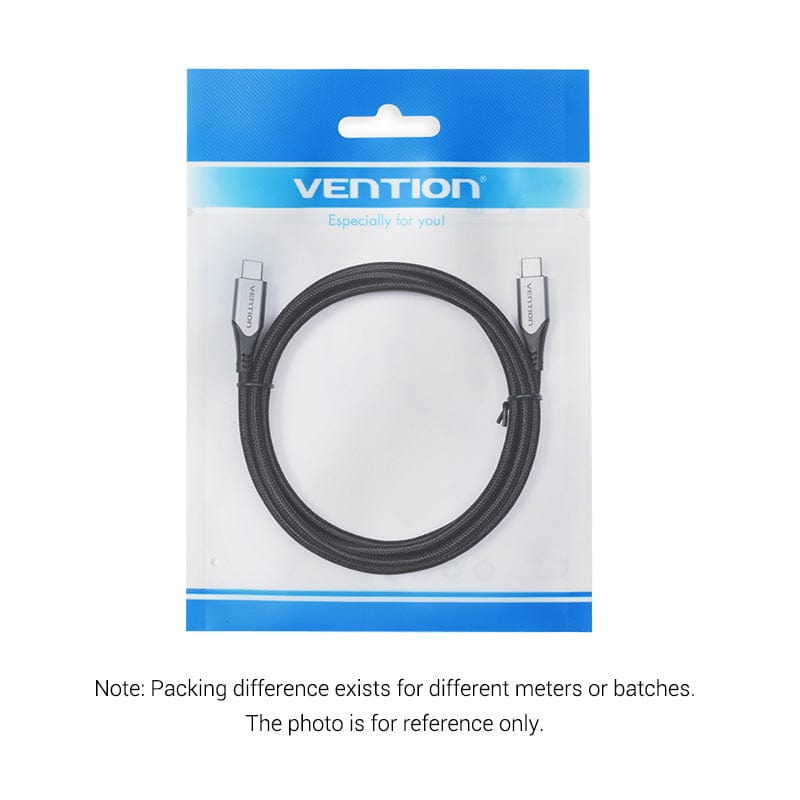 Vention Cotton Braided USB-C to USB-C 3.1 Cable 0.5/1/1.5M  Gray