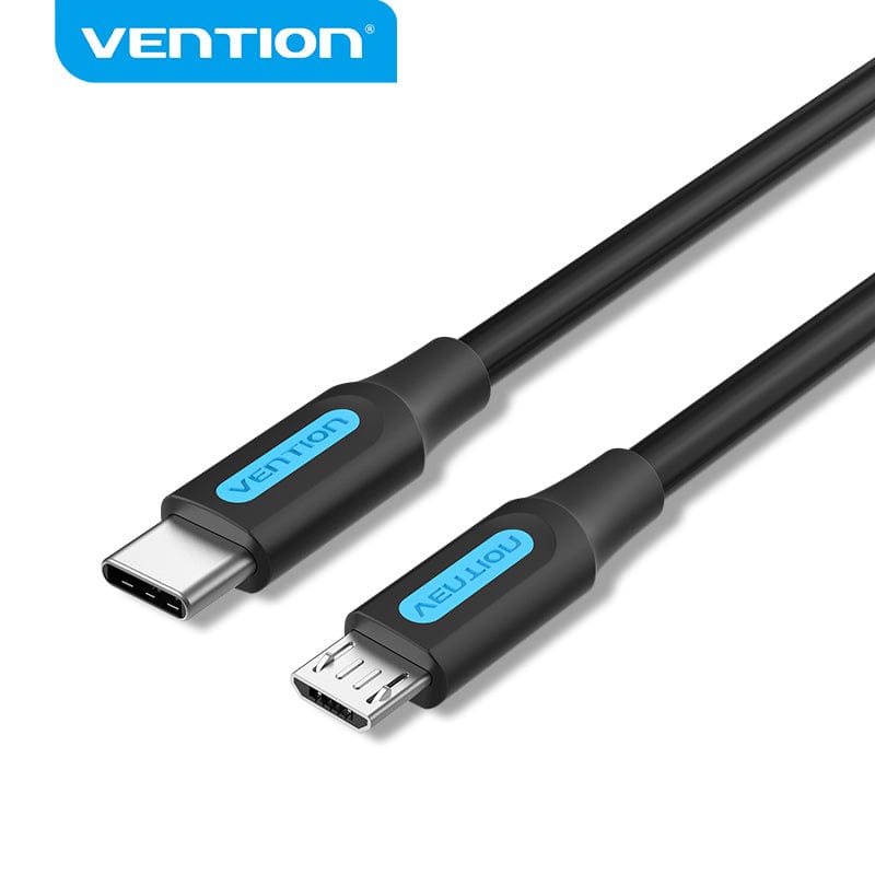 Vention USB 2.0 C Male to Micro-B Male 2A Cable 0.5/1/1.5/2M Black