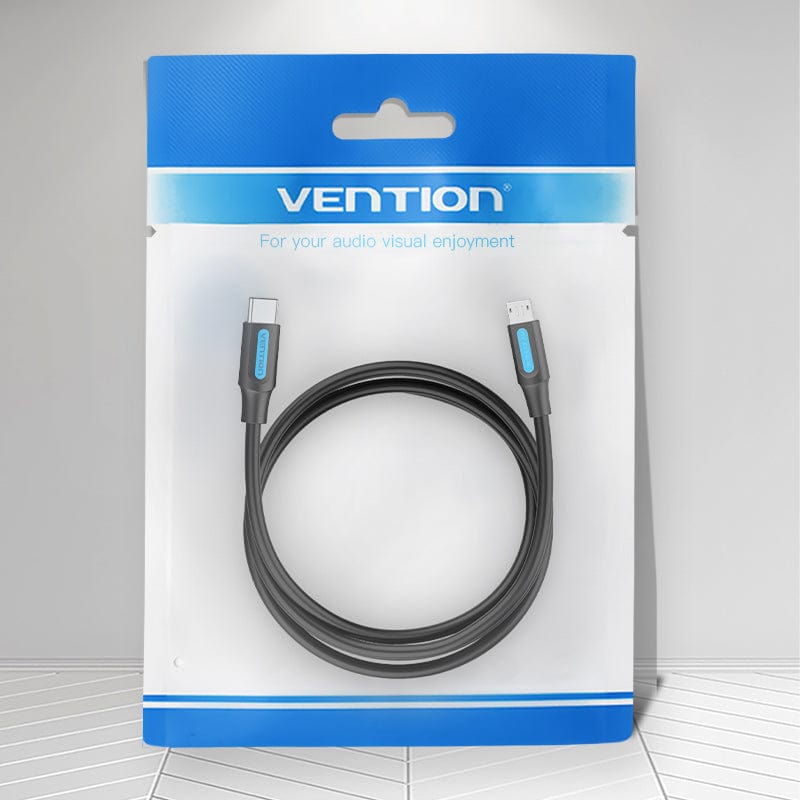 Vention USB 2.0 C Male to Micro-B Male 2A Cable 0.5/1/1.5/2M Black