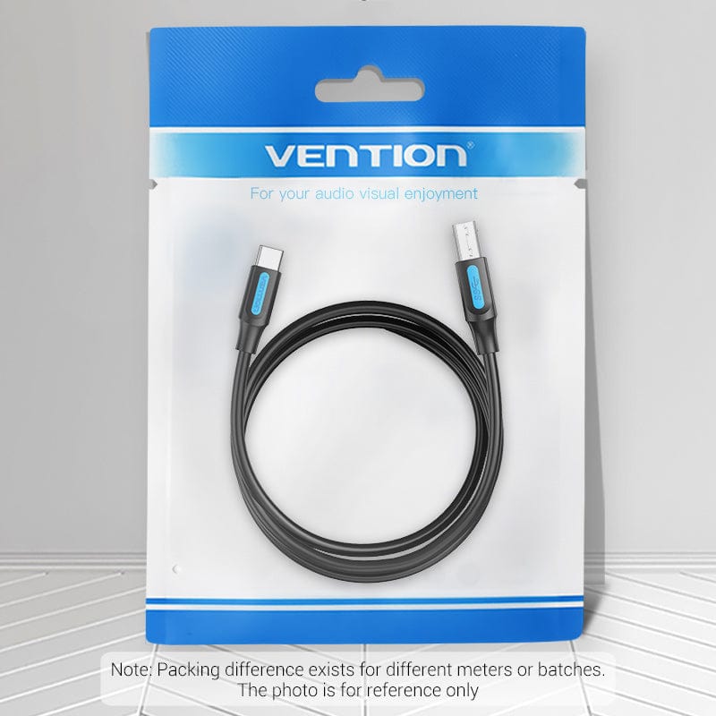 Vention USB 3.0 C Male to B Male 2A Cable 0.25/0.5/1M Black