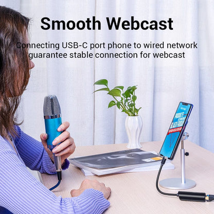 Vention USB-C to Gigabit Ethernet Adapter 0.15M Black