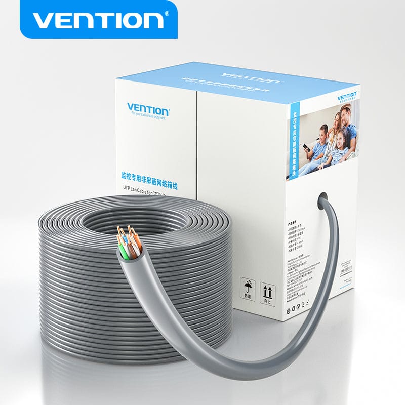 Vention UTP Lan Cable for CCTV Camera 305M Gray
