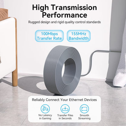 Vention UTP Lan Cable for CCTV Camera 305M Gray