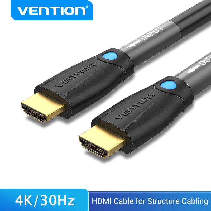 VENTION 速卖通 0.5m HDMI Cable 4K/30Hz HDMI Cable for Structure Cabling Engineering Line for Projector PS3/4 HDTV 10m/12m/15m Cable HDMI 2.0