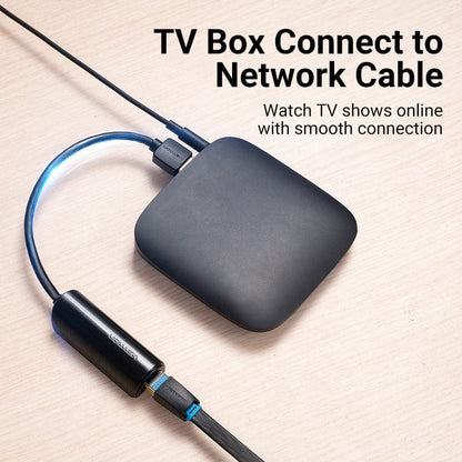 VENTION 速卖通 1000Mbps-Aluminum Vention USB 3.0-A to Gigabit Ethernet Adapter Gray 0.15M Aluminum Alloy Type