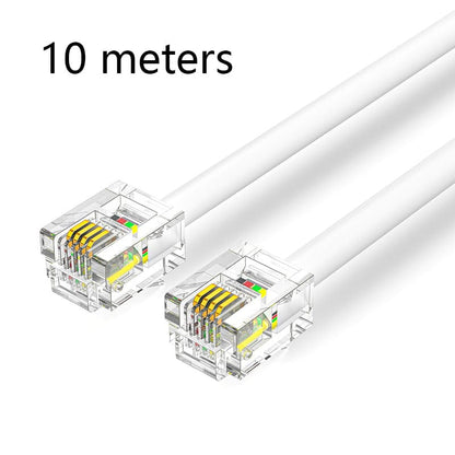 VENTION 速卖通 10m RJ11 Telephone Cable RJ11 Male to Male 6P4C Phone Line Cord for DSL Modem Answernig Machine Caller ID Fax Telephone Cord