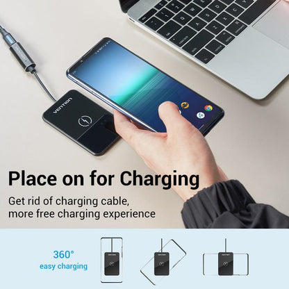 VENTION 速卖通 15W Black 15W Wireless Charger For iPhone 13 12 Max Wireless Charging Pad For Xiaomi Samsung Huawei Airpods Fast Wireless Chargers