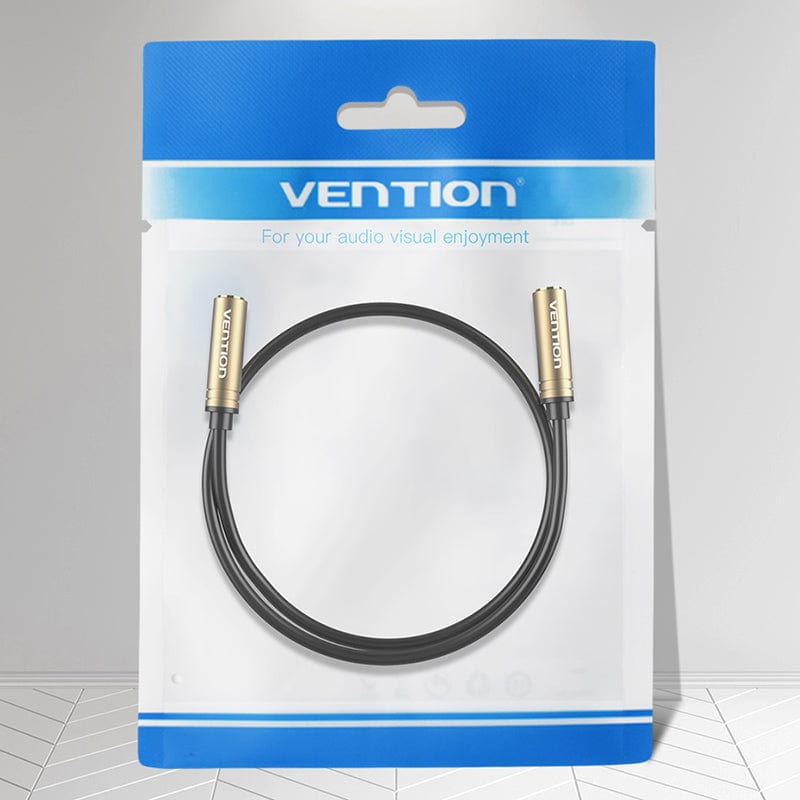 VENTION 速卖通 30cm Jack 3.5mm Female to Female Stereo Audio Cable Gold Plated Aux Extension Cable for Headphone Laptop Phone PS3 Aux Cable