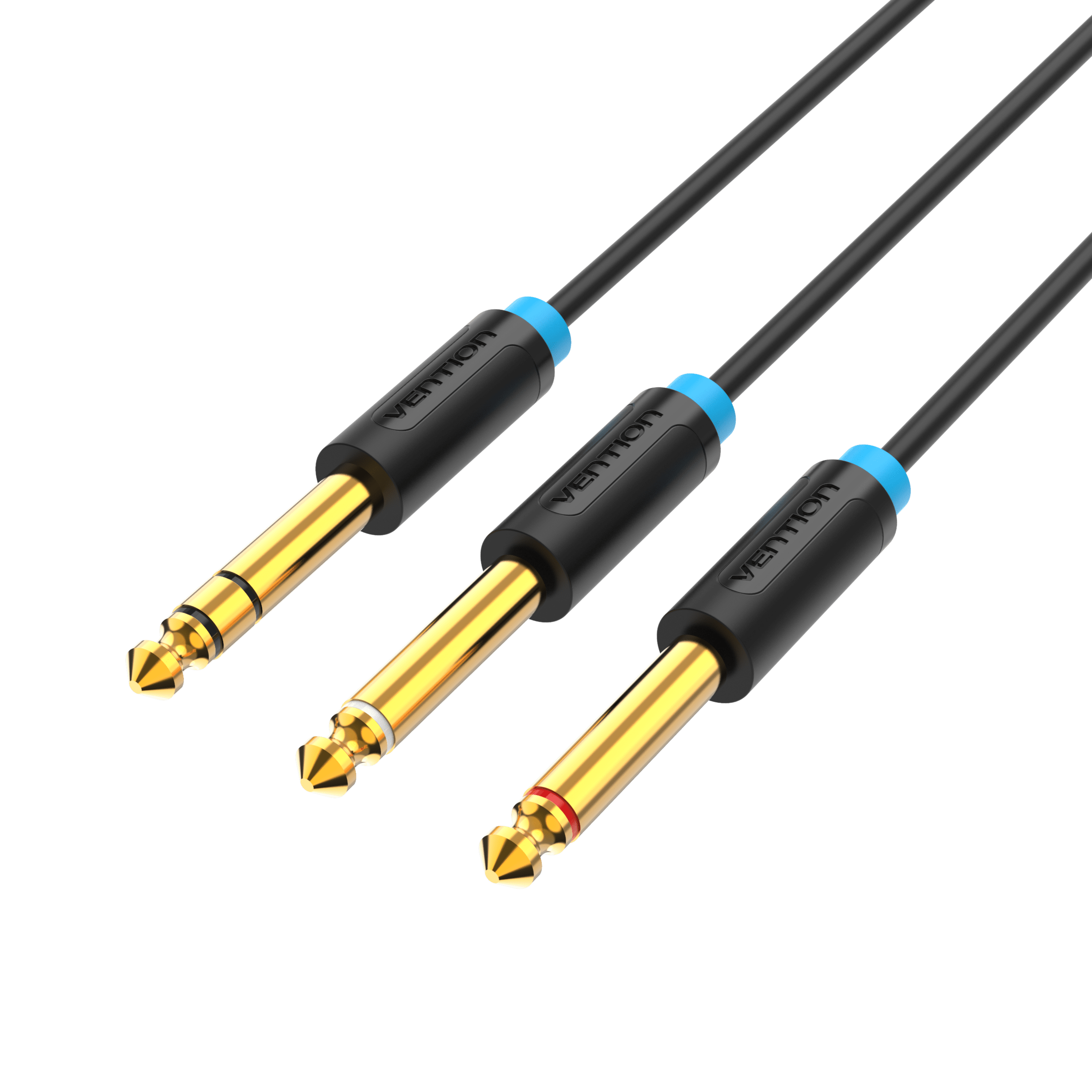VENTION 速卖通 6.5mm to Double 6.5mm Audio Cable Male to Male Aux Cable for Mixer Speaker Amplifier 6.5 to 6.5 TRS Cable Audio