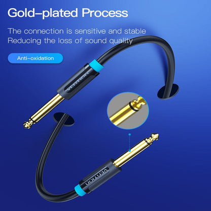 VENTION 速卖通 Aux Guitar Cable Jack 6.5 mm to 6.5 mm Audio Cable for Guitar Mixer Speaker Stereo Jack 6.35mm Aux Cable 1m 3m 5m 10m