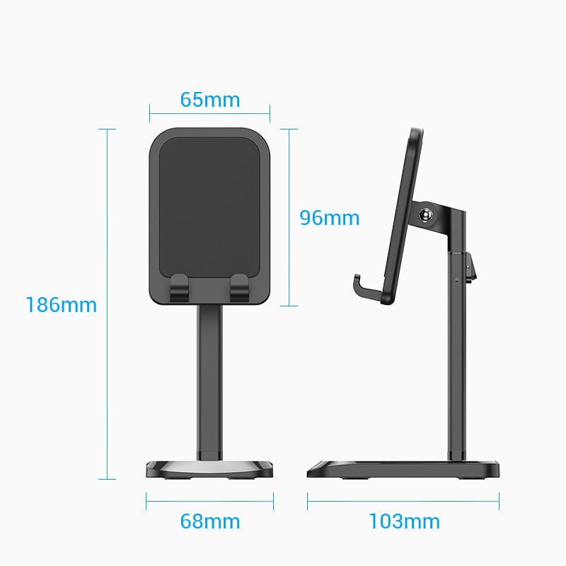 VENTION 速卖通 Black Mobile Phone Holder Stand for iPhone 13 12 Pro Max Samsung Cell Phone Holder Stand Tablet Stand for Xiaomi Phone Holder