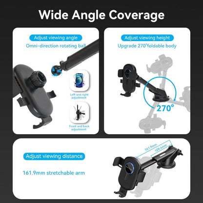 VENTION 速卖通 Car Phone Holder for Car Dashboard Windshield Air Vent Car Mount for iPhone 13 12 11 Pro Samsung S22 Xiaomi Smartphones