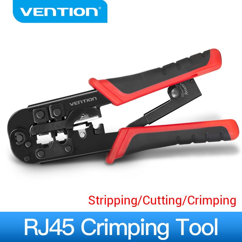 VENTION 速卖通 Carbon Steel RJ45 Crimping Tool RJ45 Network Cutting Tools 8P RJ45 Crimper Cutter Stripper Plier