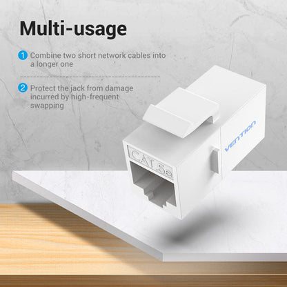 VENTION 速卖通 Cat5E Connector RJ45 Coupler Ethernet Cable Cat 5E Female to Female Extender Extension Adapter