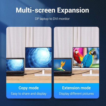 VENTION 速卖通 DisplayPort to DVI Cable DP to DVI-D 24+1 Cable 1080P DP Male to DVI Male to Cable for Projector Monitor DP to DVI Cable