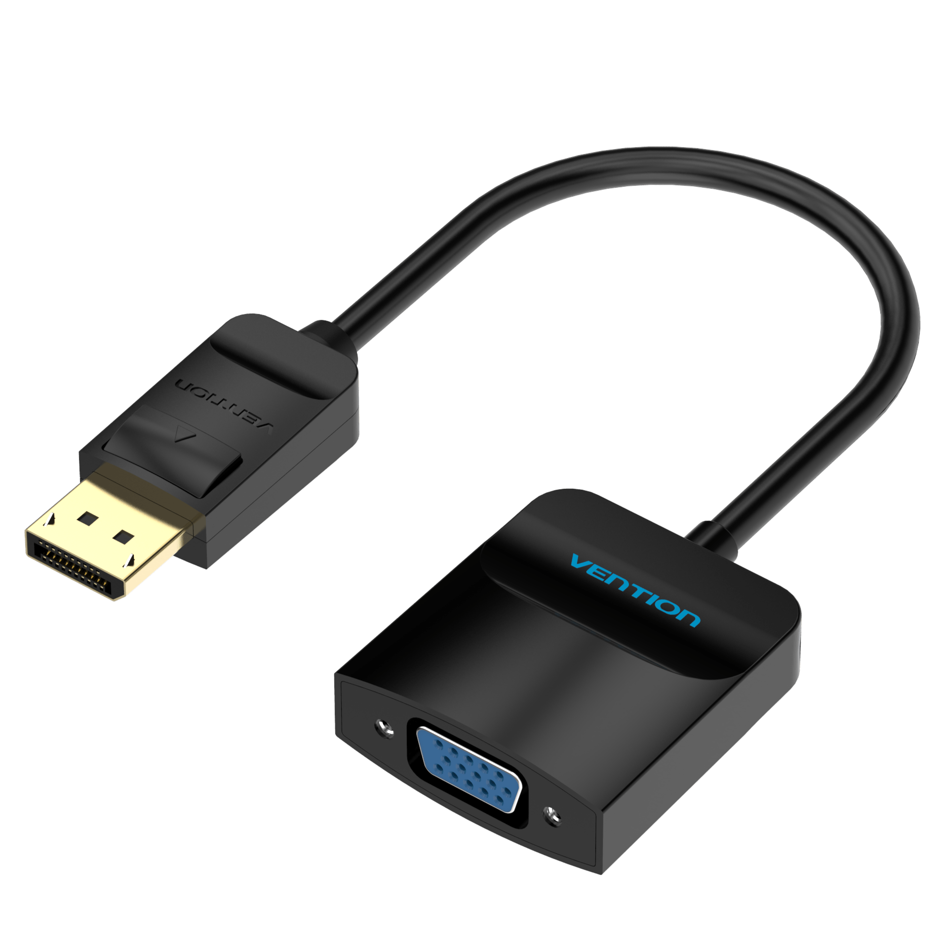Vention DisplayPort to VGA Converter - 1080P HD, Plug & Play, Gold Plated
