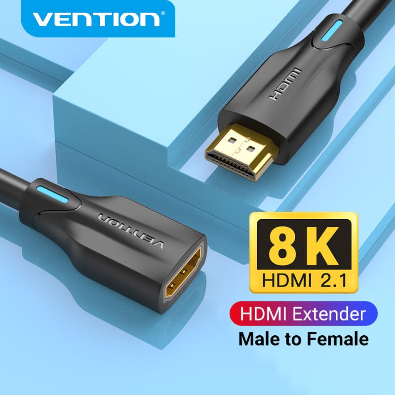 VENTION 速卖通 Extension Cable UHD 8K/60Hz HDMI  Male to Female Cable Extender for PS4 TV Smart Box Projector HDMI Extender
