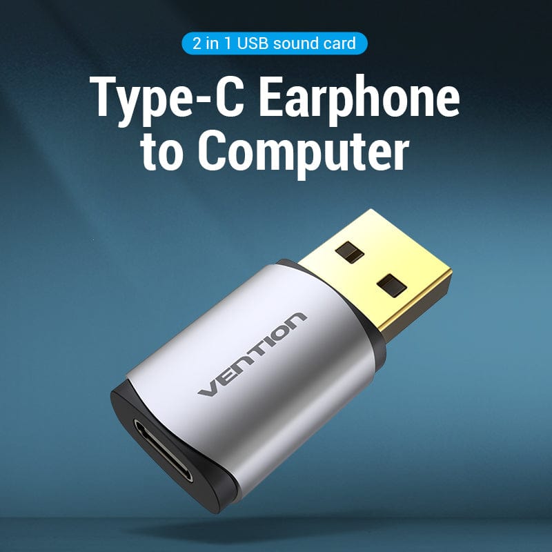 Carte son USB externe Adaptateur audio pour écouteurs USB vers USB C