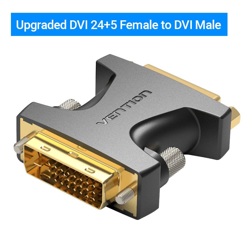 VENTION 速卖通 F to F-Classic DVI Adapter DVI-I 24+5 Female to Male Extension Adapter 1080P 60Hz DVI Converter
