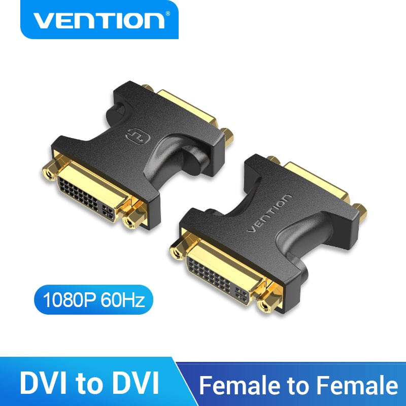 VENTION 速卖通 F to F-Classic DVI Adapter DVI-I 24+5 Female to Male Extension Adapter 1080P 60Hz DVI Converter