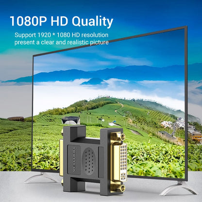 VENTION 速卖通 F to F-Classic DVI Adapter DVI-I 24+5 Female to Male Extension Adapter 1080P 60Hz DVI Converter