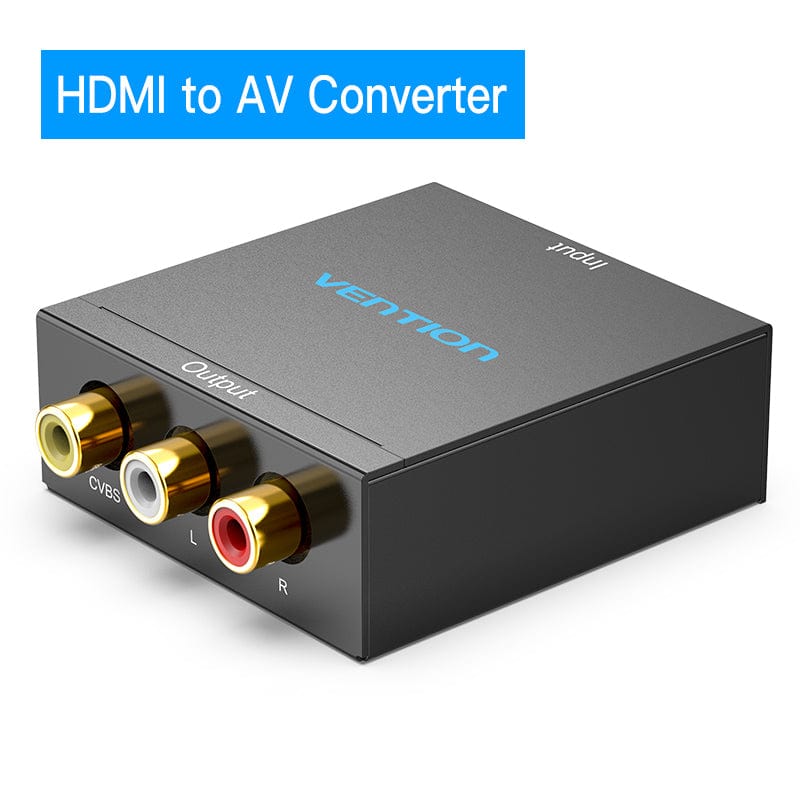 VENTION 速卖通 HDMI to AV Converter HDMI to RCA CVBS L/R Video Adapter 1080P HDMI Switch with Mini USB Power Cable for TV Box AV HDMI