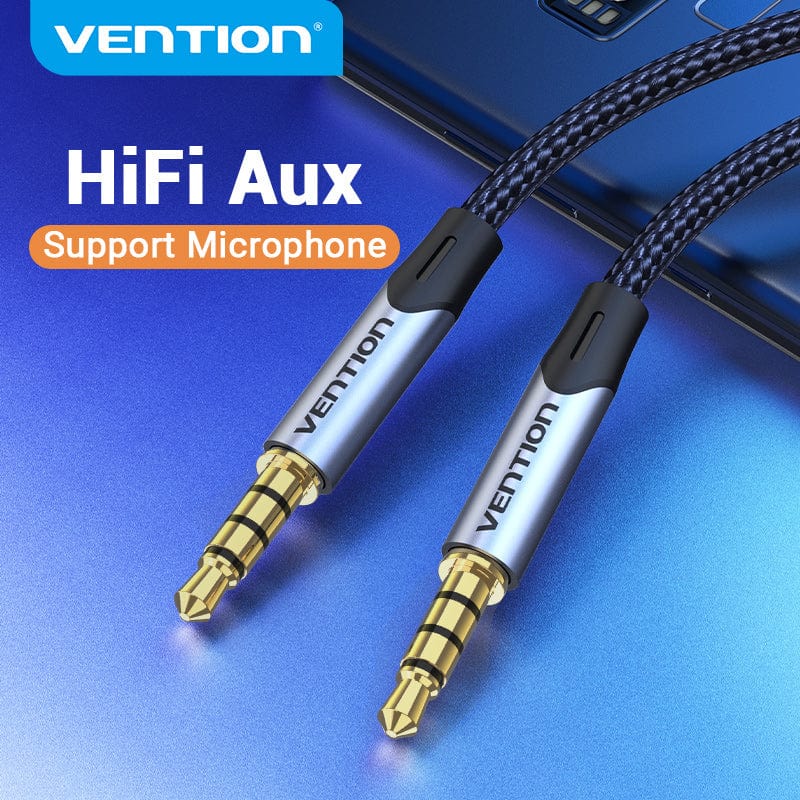 VENTION 速卖通 Jack 3.5 Aux Cable Male to Male 3.5 mm Jack HiFi Audio Cable for Guitar Car Microphone Headphone Speaker Cable Aux Cord