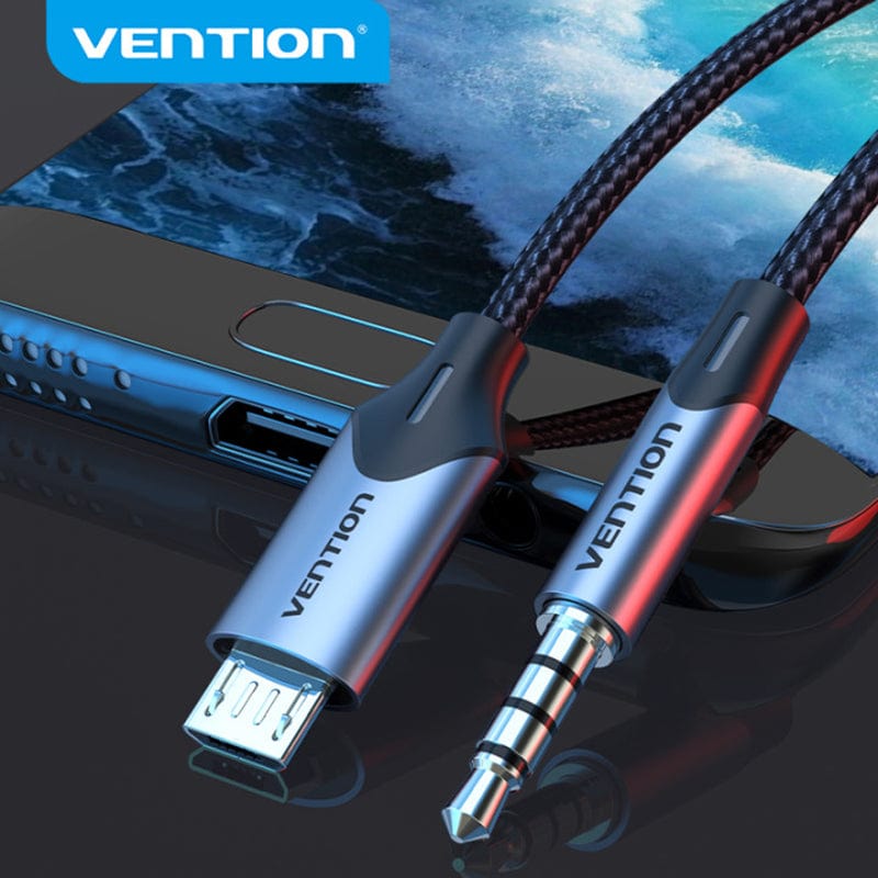 VENTION 速卖通 Micro USB to 3.5mm Audio Cable for Hi-Fi Sound Card Microphone Karaoke 3.5 Jack Adapter for Samsung Xiaomi Android Phone