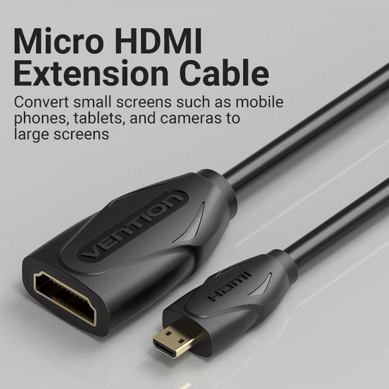 Adaptateur mini HDMI mâle vers HDMI femelle 4K 60Hz