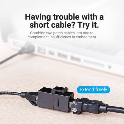 VENTION 速卖通 RJ45 Connector Cat6 Ethernet Adapter Female to Female R J45 8P8C Network Extender Extension Cable for Ethernet Cable