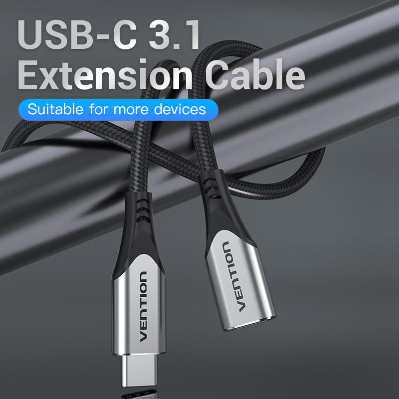 VENTION 速卖通 USB C Extension Cable Male to Female Type C Extender Cord 4K Cable for MacBook Type C 3.1 Extension Cord