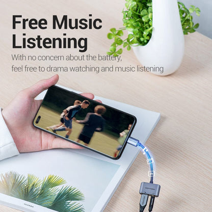 VENTION 速卖通 USB C to 3.5 USB C to Jack 3.5 Type C Cable Adapter USB Type C 3.5mm AUX Earphone Converter for Huawei P30 Mate 30 Pro Xiaomi Mi 8 9