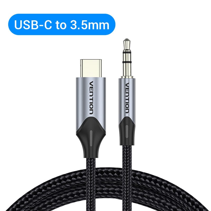 VENTION 速卖通 USB C to 3.5mm Type C to Aux Headphone 3.5 Jack Adapter Audio Cable for Huawei P40 nova7 Xiaomi Mi 6 9 10 Pro Oneplus 7