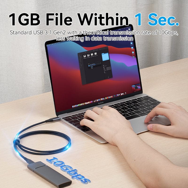Acheter Câble USB 3.1 Type C vers USB C pour Samsung 60W PD câble de Charge  rapide USB-C câble de chargeur rapide pour MacBook