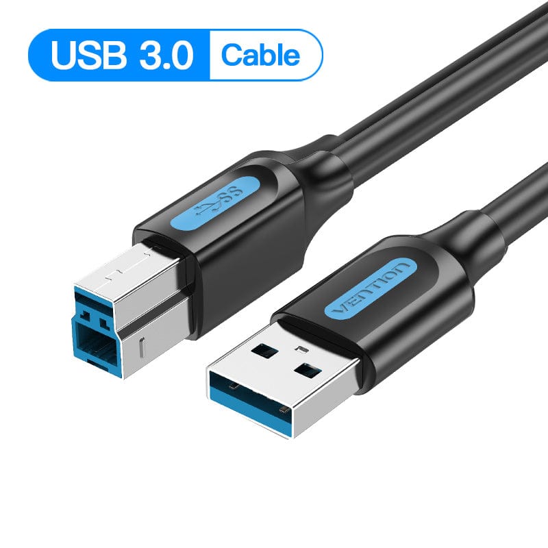 Vention USB 3.0 A to B Cable - 1m - Fast Data Transfer & Durable