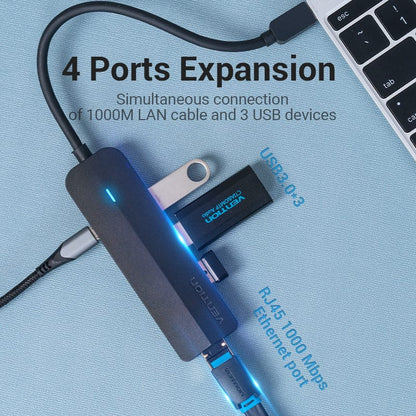 VENTION 速卖通 USB3.0 HUB Vention USB C Ethernet Adapter USB 3.0 USB C to RJ45 Lan USB HUB