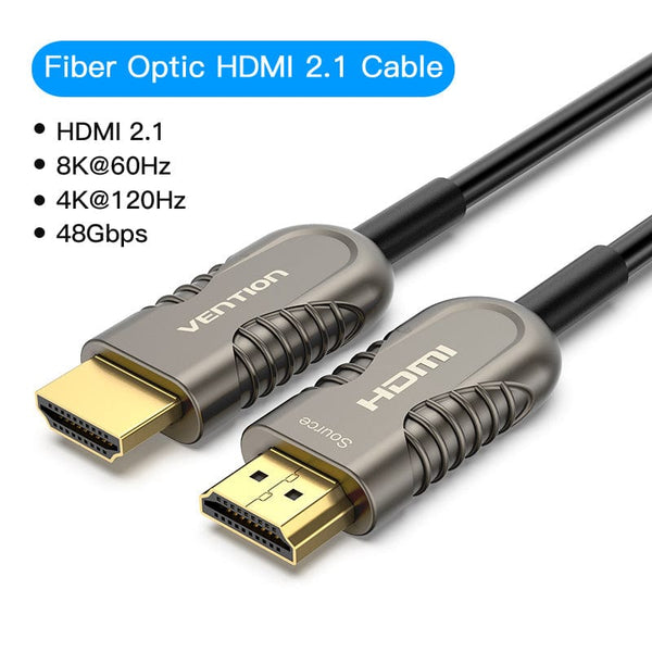 Acheter Vention HDMI 2.1 câble 8k 60Hz 4K 120Hz 3D haute vitesse 48Gbps câble  HDMI pour PS4 répartiteur boîtier de commutation Extender vidéo 8K câble  HDMI