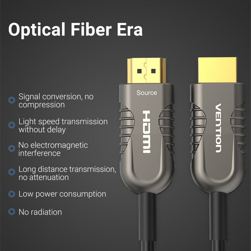 VENTION 速卖通 Vention 8K HDMI Cable 120Hz 48Gbps Fiber Optic HDMI Cable Ultra High Speed HDR eARC