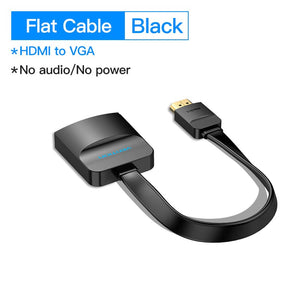 Adaptateur Micro HDMI vers VGA Convertisseur HDMI Mâle vers VGA Femelle  avec Câble Jack 3.5 1080P