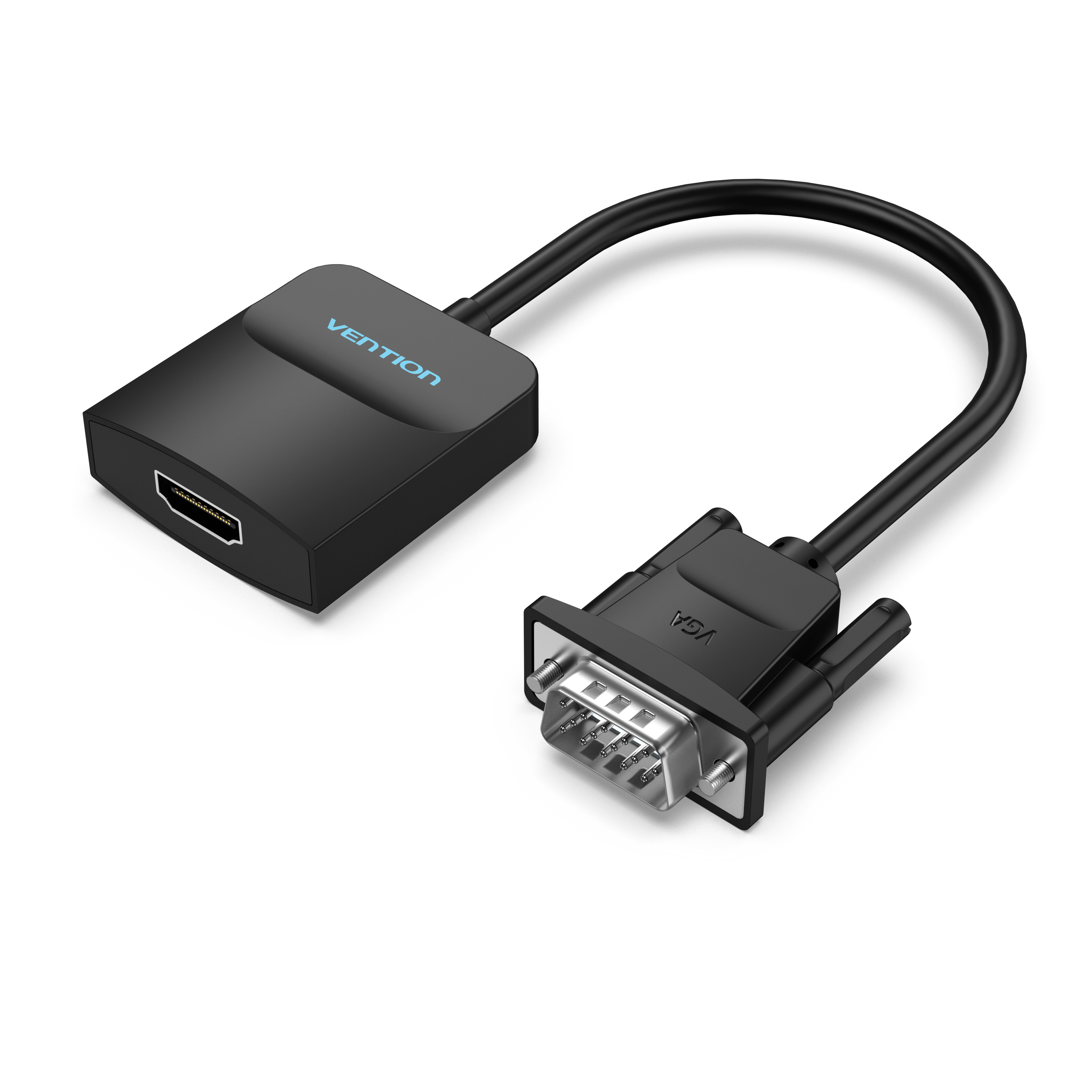 Adaptador VGA a HDMI para conectar una interfaz VGA tradicional, monitor o  proyector de PC a HDMI, convertidor de 1080P VGA macho a HDMI hembra con  cable de audio de 0.138 in