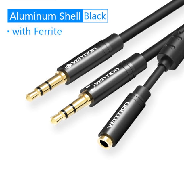 VENTION 0.3m 2 in 1 3.5mm Audio Cable