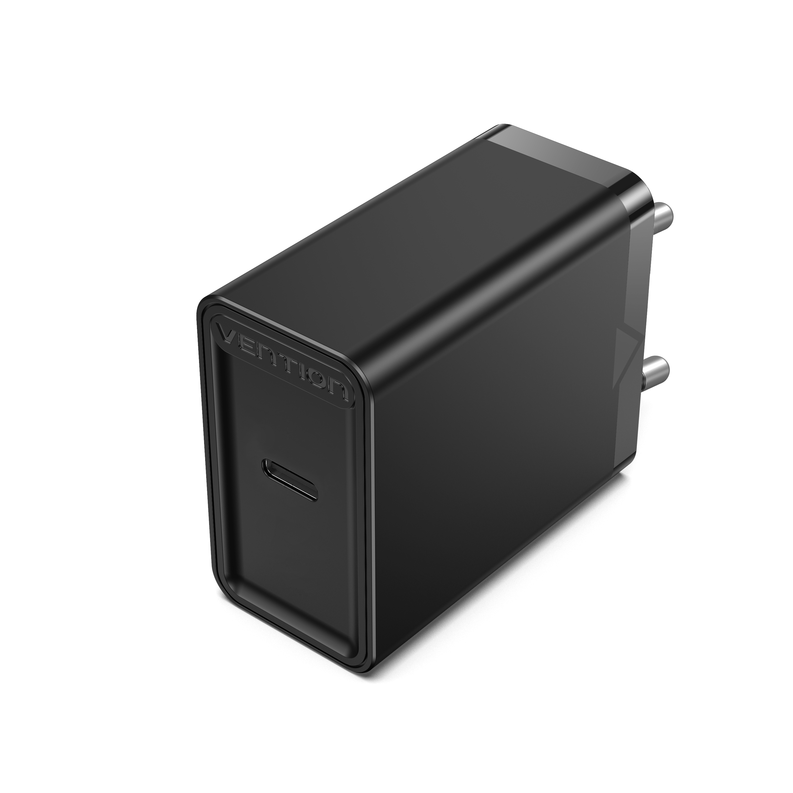 VENTION 1-port USB-C Wall Charger(20W) EU/JP-Plug Black