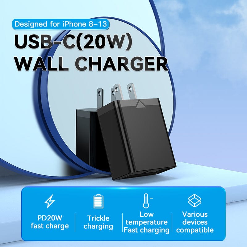 VENTION 1-port USB-C Wall Charger(20W) US-Plug